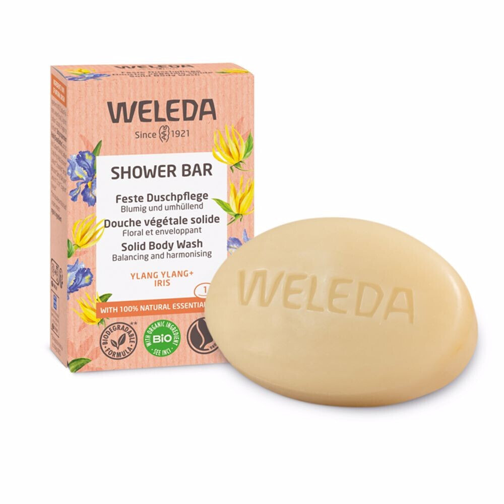 Weleda Ylang Ylang + Iris Shower Bar Кусковое мыло для душа с ароматом иланг-иланга и ириса 75 г