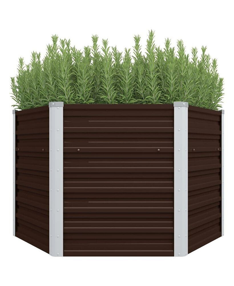 vidaXL garden Raised Bed Brown 50.8