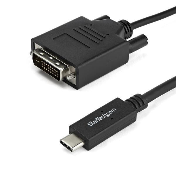 StarTech.com CDP2DVIMM2MB видео кабель адаптер 2 m USB Type-C DVI-D Черный