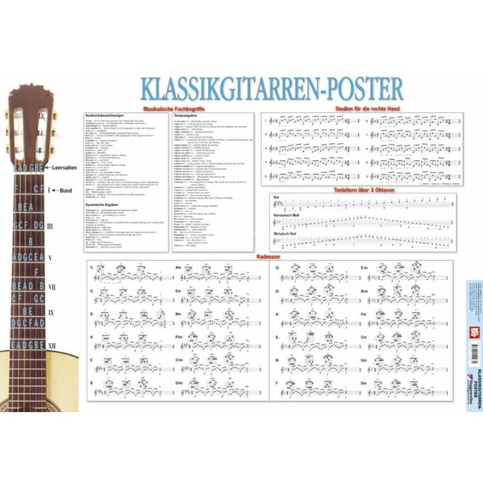 Voggenreiter Klassikgitarren-Poster