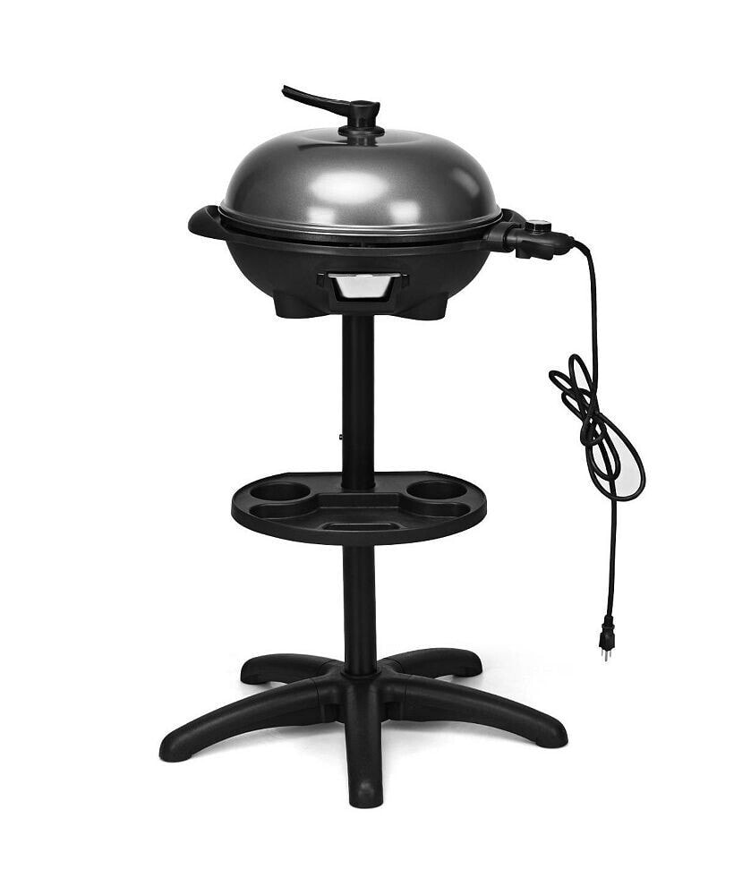 Slickblue 1350 W Outdoor Electric BBQ Grill with Removable Stand
