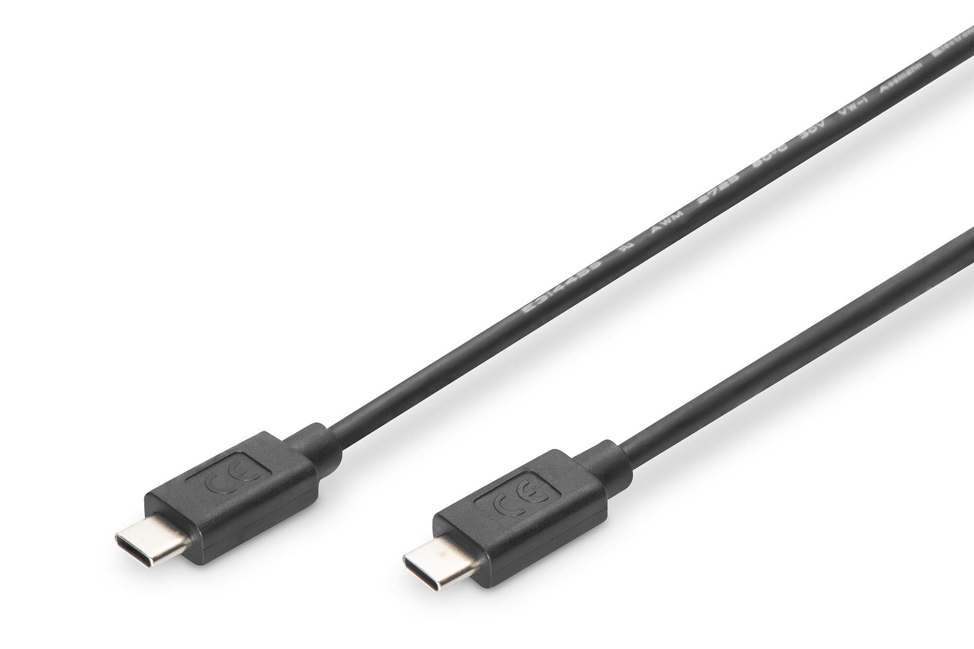 ASSMANN Electronic AK-300155-010-S USB кабель 1 m 2.0 USB C Черный