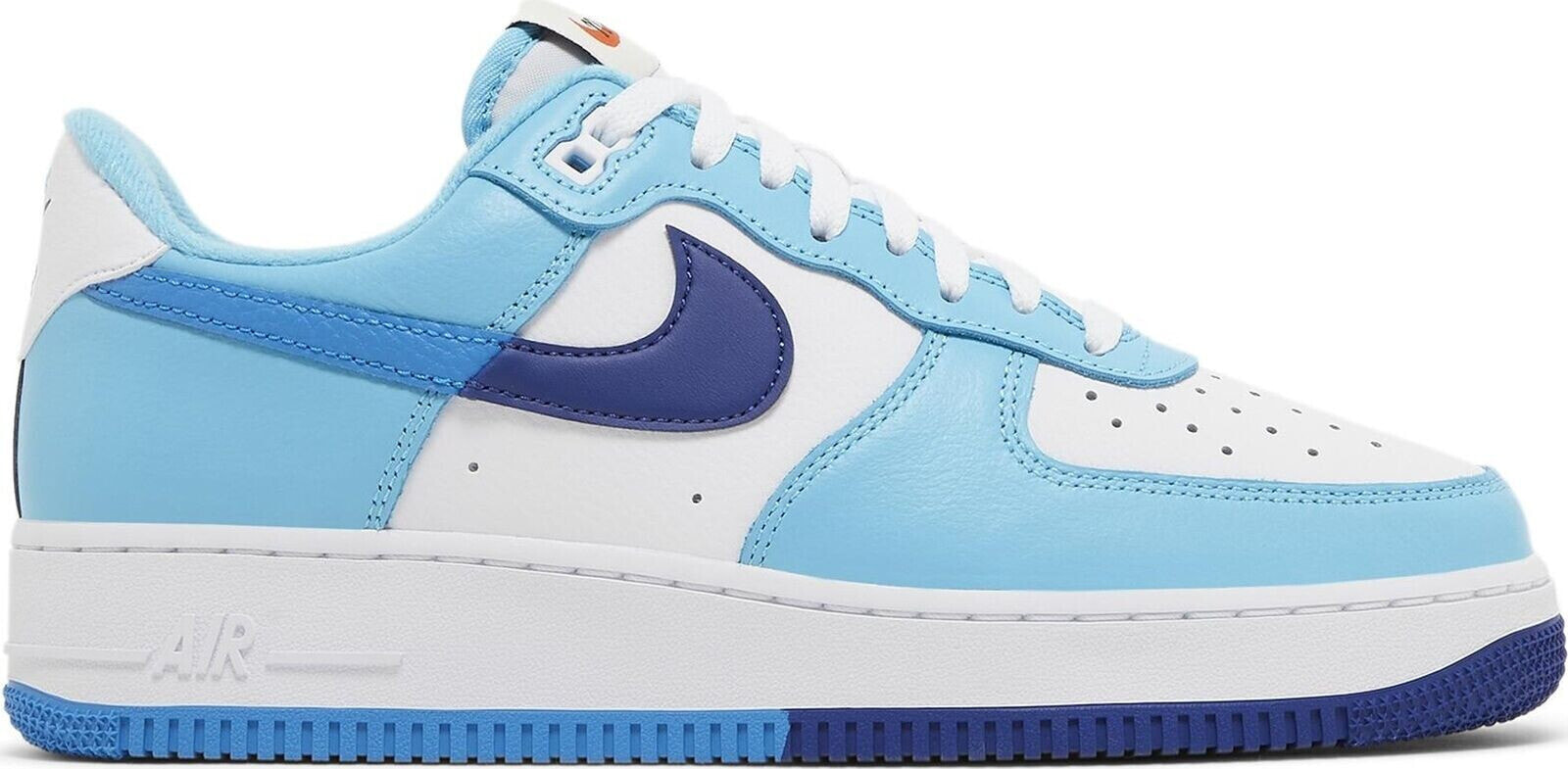 [DZ2522-100] Mens Nike AIR FORCE 1 LOW '07 LV8 'SPLIT LIGHT PHOTO BLUE DEEP ROYA