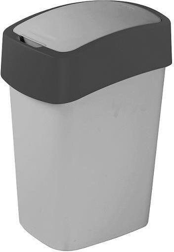 Curver Pacific Flip waste bin for segregation tilting 10L gray (CUR000010)