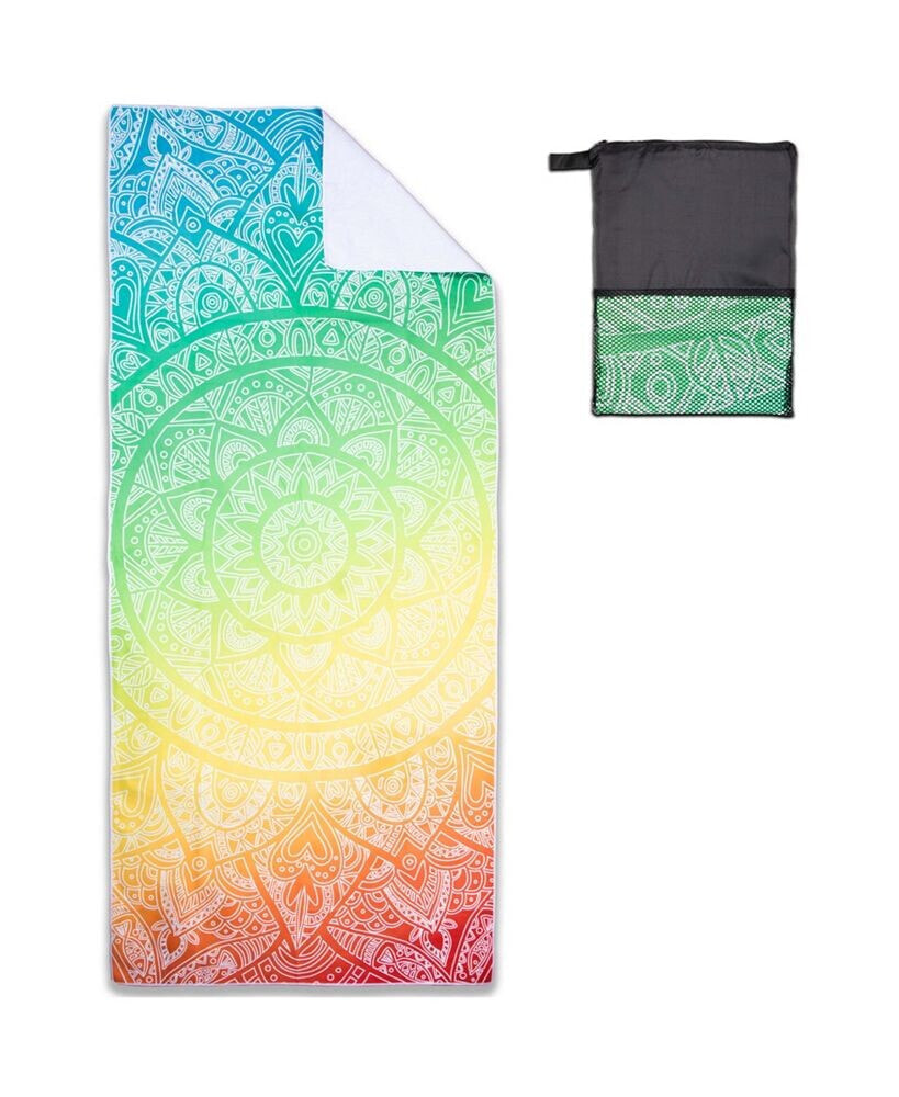 Arkwright Home mandala Beach Towel w/ Travel Bag - 30x70 - Color Options