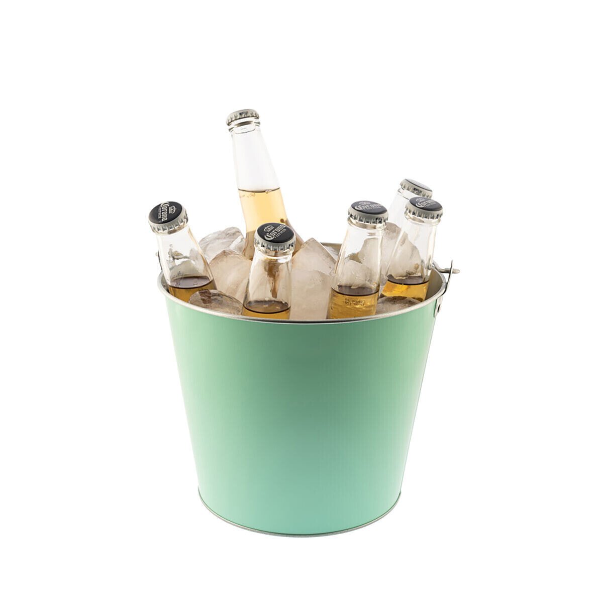 Ice Bucket Koala With handle Green Metal 5 L