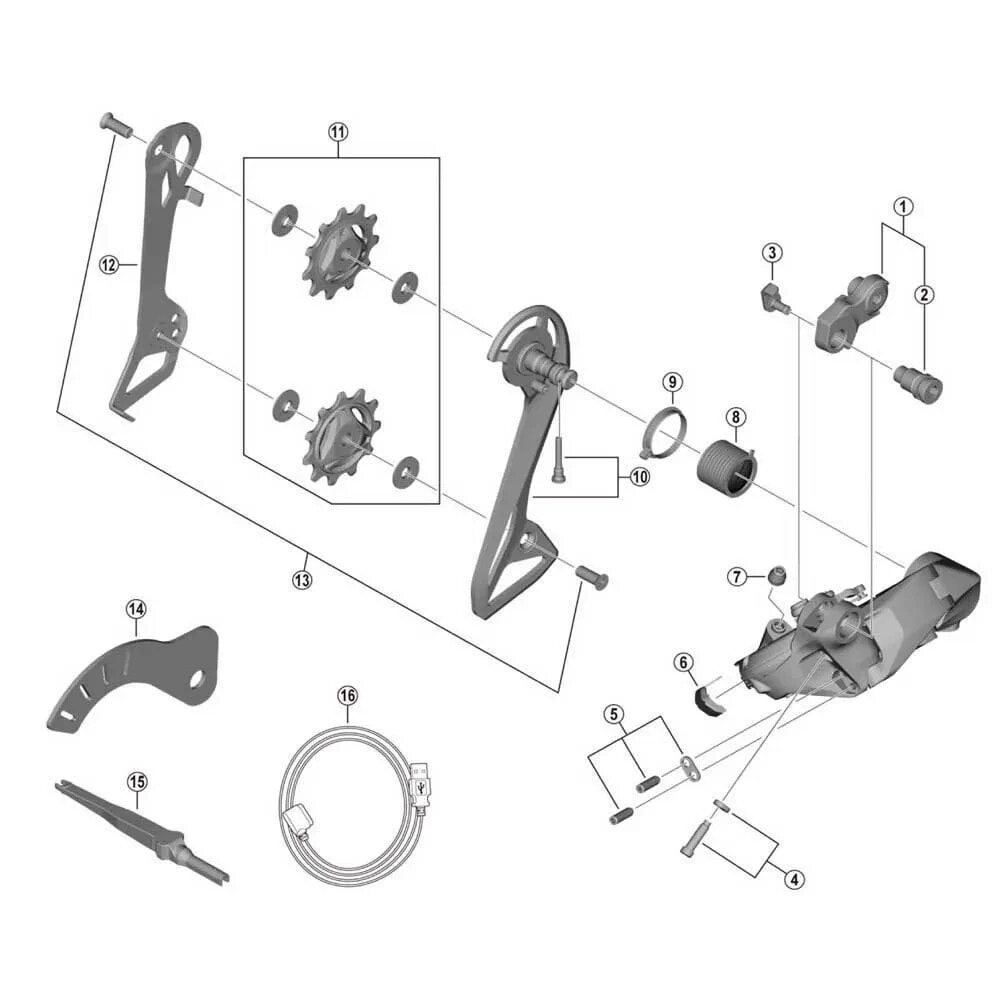 SHIMANO RD-R8150 Support Shaft Direct Mount