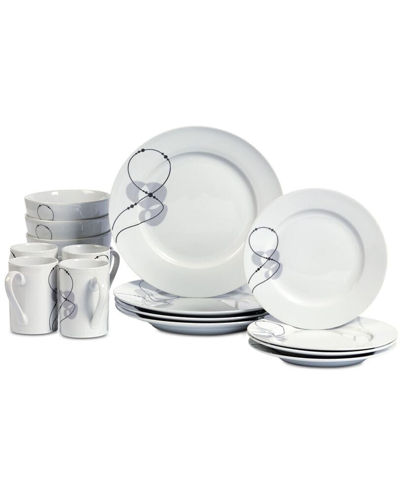 Tabletops Unlimited cLOSEOUT! Jacqueline 16-Pc. Dinnerware Set, Service for 4