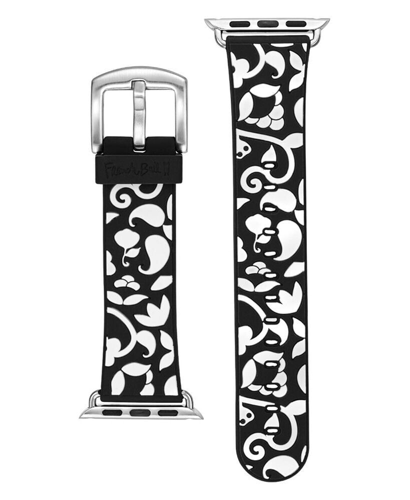French Bull Vines Pattern Silicone Band for Apple Watch, 38, 40, 41mm