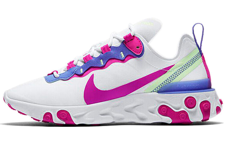 Nike React Element 55 低帮 跑步鞋 女款 白粉 / Кроссовки Nike React Element 55 BQ2728-104