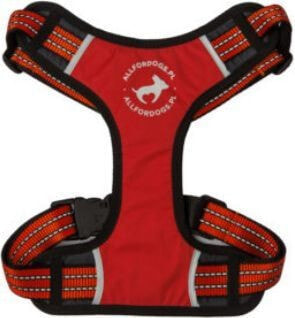 All For Dogs Red sport harness. XS 34-54cm