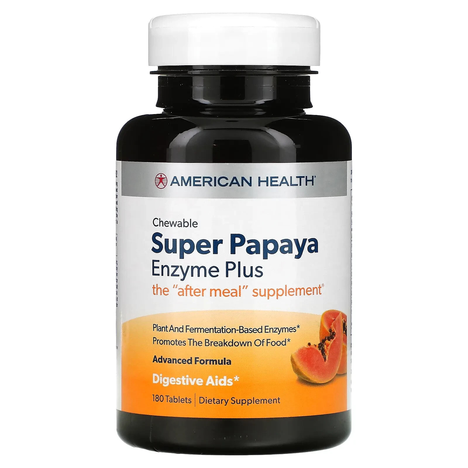 American Health, Super Chewable Papaya Enzyme Plus, 360 таблеток