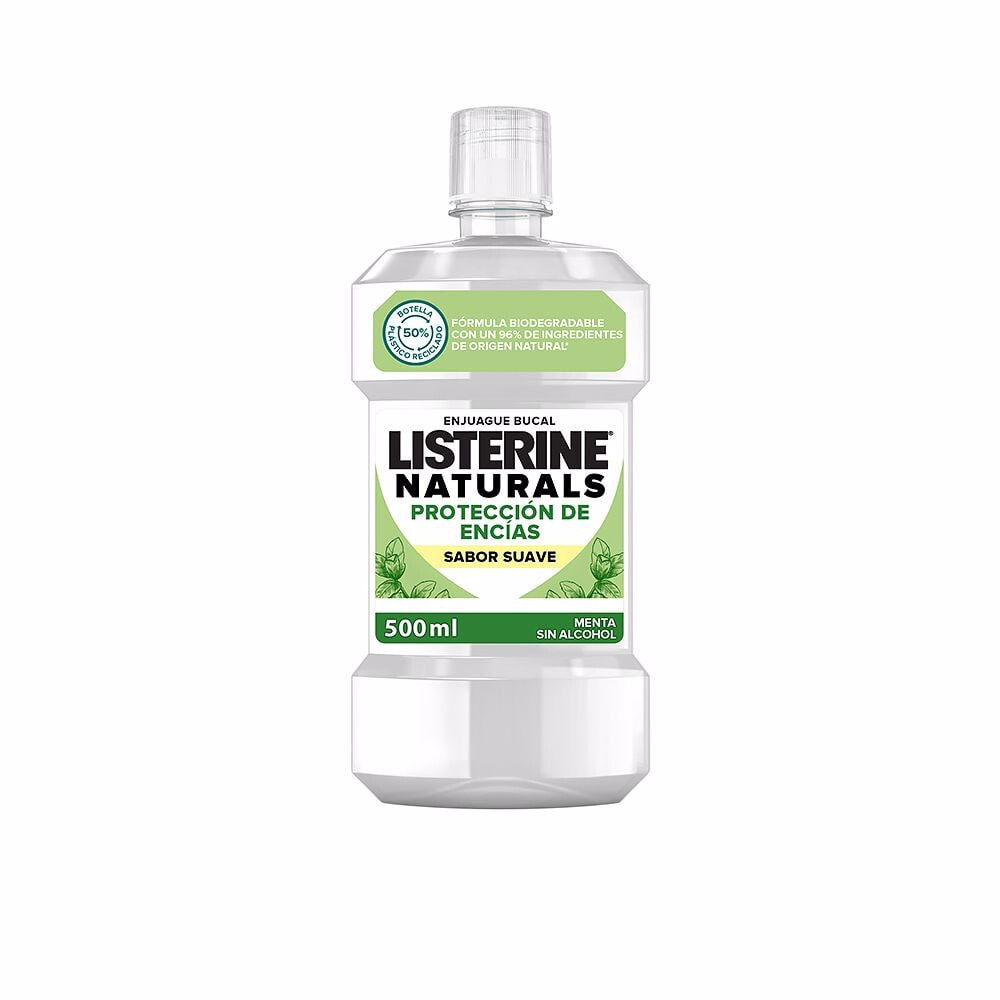 Listerine Naturals Mouthwash Натуральный ополаскиватель для защиты десет 500 мл
