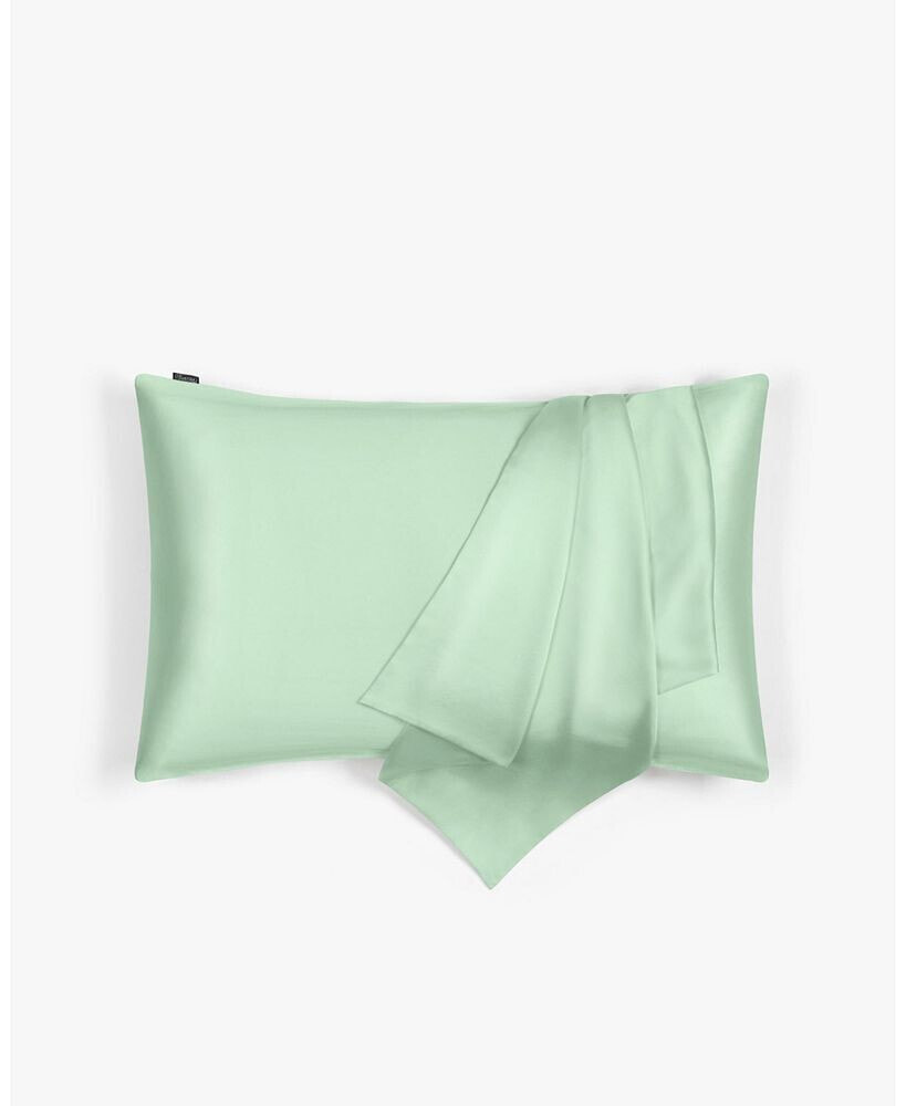 Green Mulberry Silk Pillowcase,  Queen