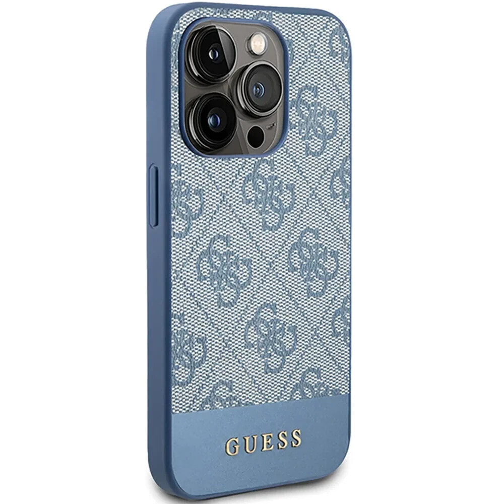 GUESS Guhcp15Lg4Glbl iPhone 15 Pro 6.1 Niebieski 4G Stripe Collection phone case