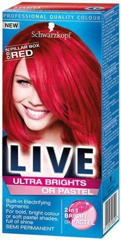 Schwarzkopf LIVE Ultra Brights  92 Red Краска для волос, оттенок острый красный