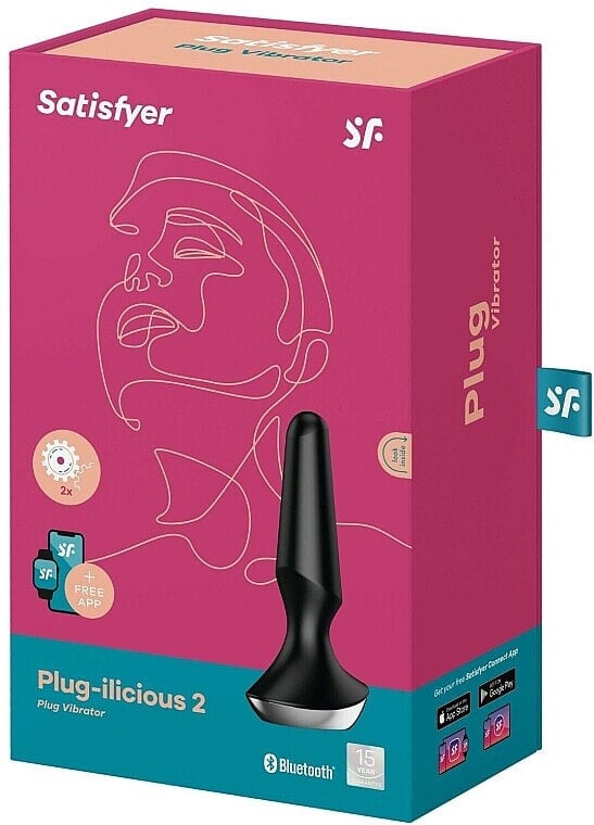 Analplug schwarz - Satisfyer Plug-Ilicious 2