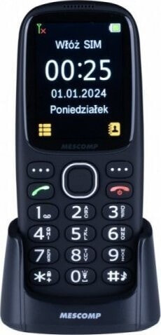 Telefon komórkowy MesMed Telefon komórkowy dla seniorów Mescomp MT-166 Edgar Elegant 4GB