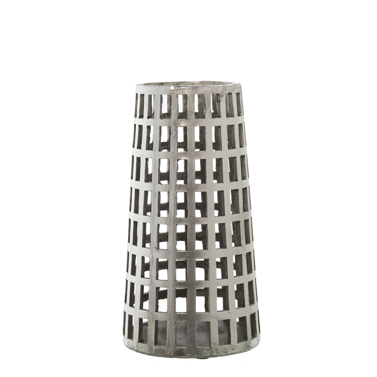 Candleholder Alexandra House Living Silver Plastic 16 x 30 cm 16 x 30 x 16 cm