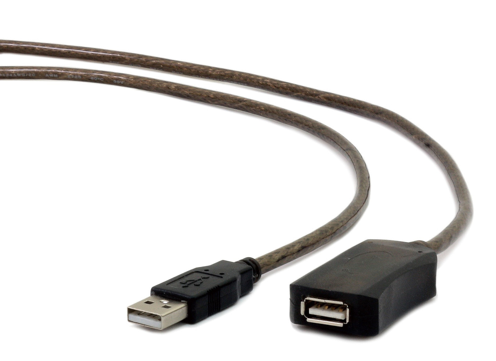 Gembird USB A/USB A M/F 10m USB кабель 2.0 Черный UAE-01-10M