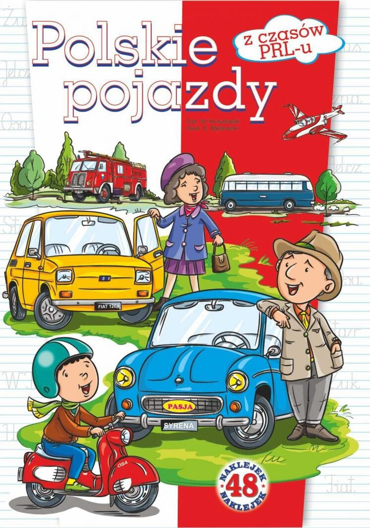 Раскраска для рисования Pasja Polskie pojazdy z czasów PRL-u