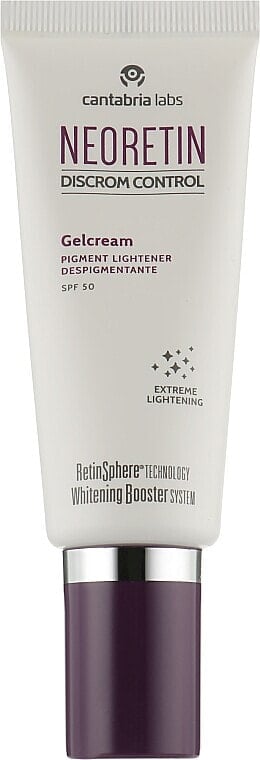 Aufhellendes Creme-Gel für pigmentierte Haut - Cantabria Labs Neoretin Gelcream SPF50