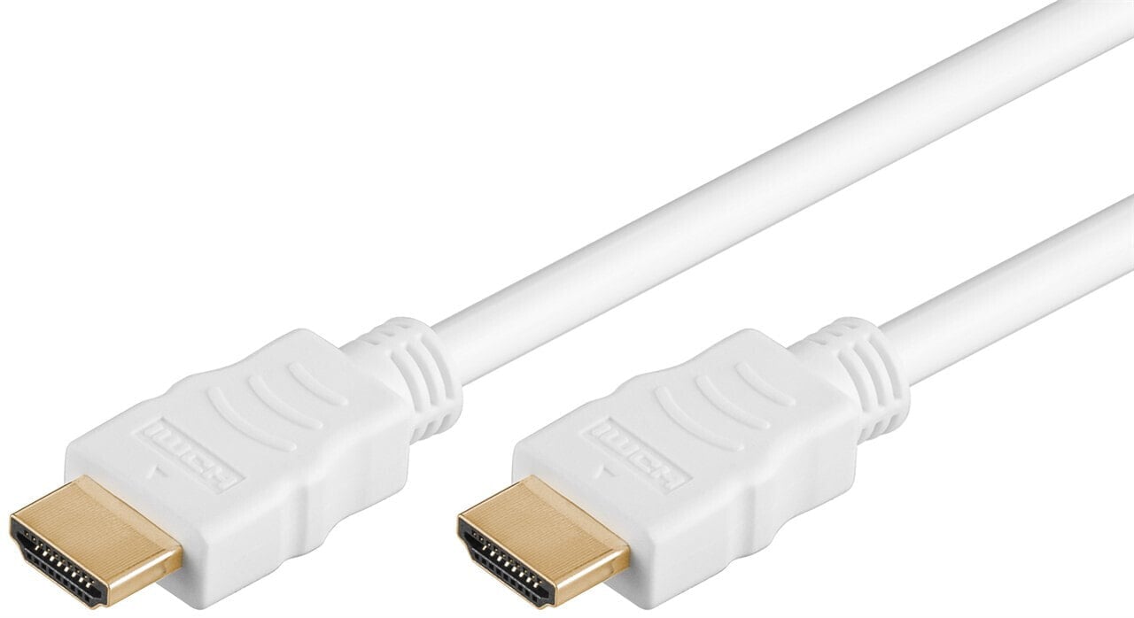 Wentronic 61017 - 0.5 m - HDMI Type A (Standard) - HDMI Type A (Standard) - 18 Gbit/s - Audio Return Channel (ARC) - White