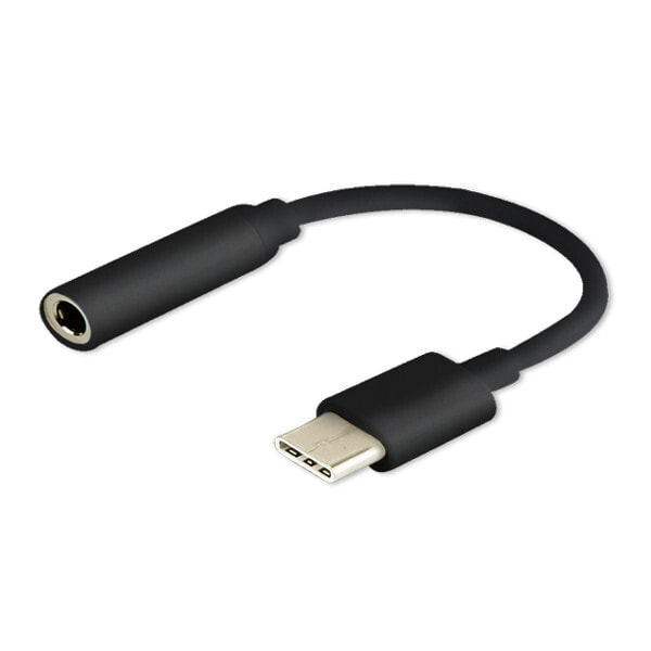 Savio AK-35/B гендерный адаптер USB Type 3.1 C Jack 3.5mm Черный