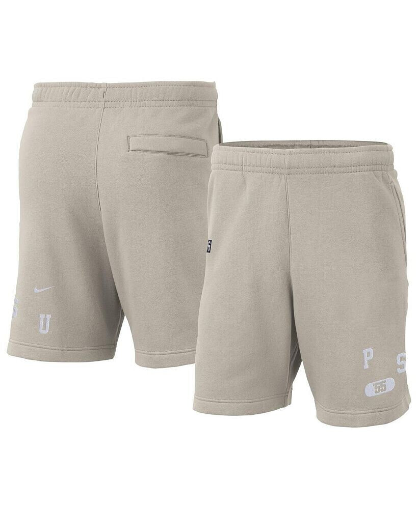 Nike men's Cream Penn State Nittany Lions Fleece Shorts