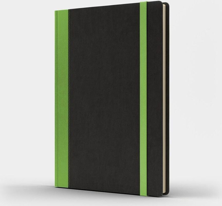 Like U Notebook A5 Pro M + line black / light green