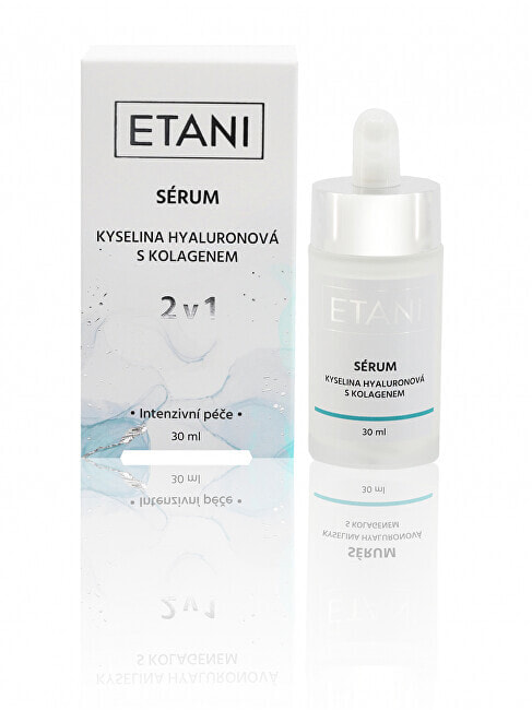 Etani Hyaluronic Acid & Collagen Serum Увлажняющая и подтягивающая сыворотка с коллагеном и гиалуроновой кислотой для всех типов кожи 30 мл