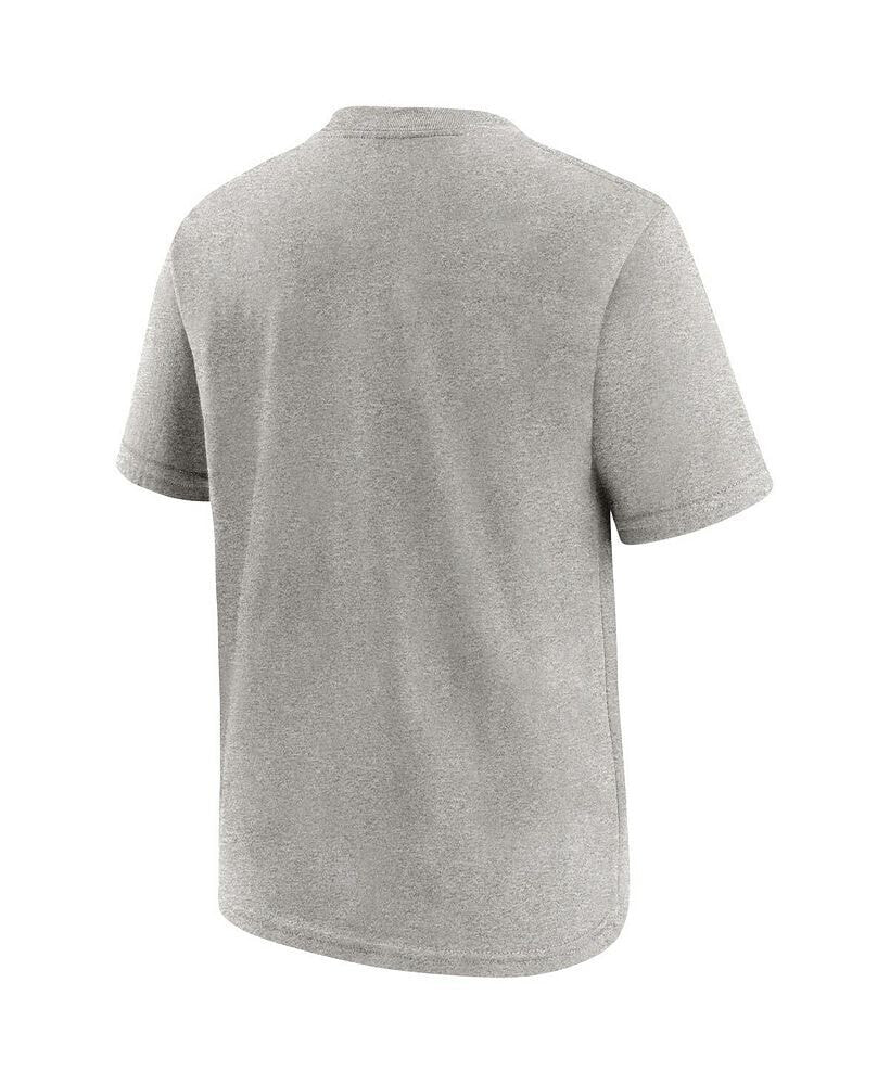 Nike big Boys Gray Miami Dolphins 2023 NFL Playoffs Iconic T-shirt