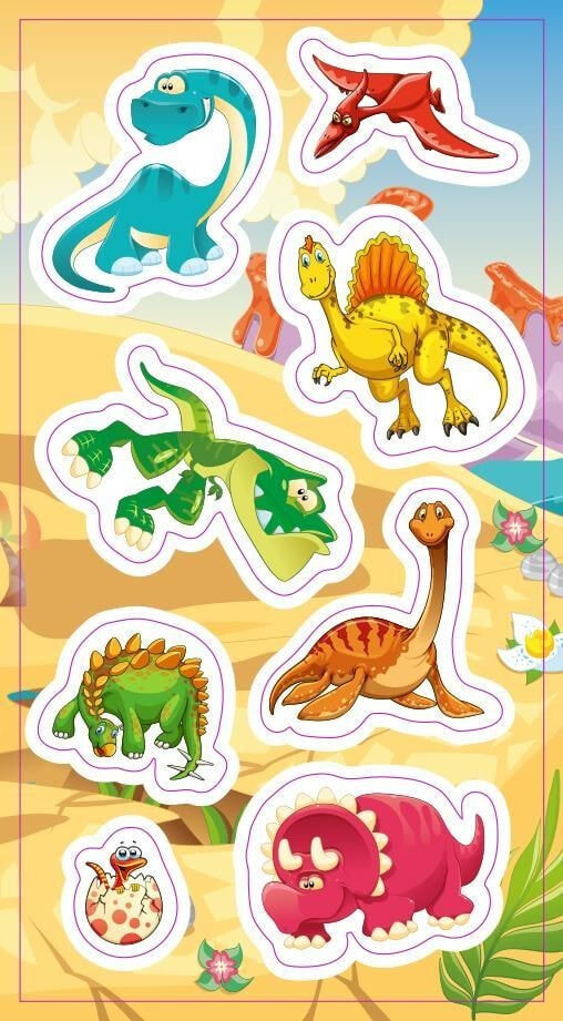Набор наклеек для детского творчества Ранок Ranok Naklejki Dinozaury