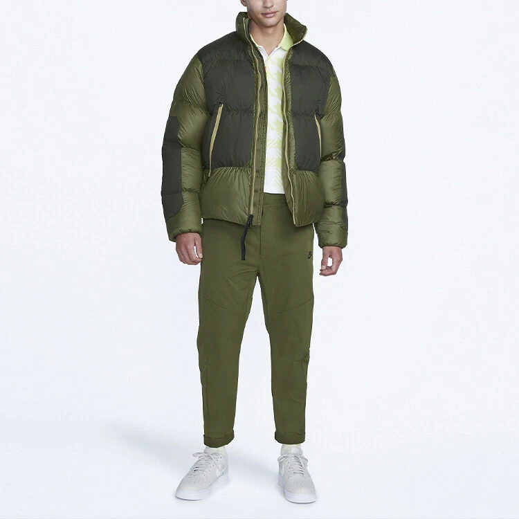 Nike Down Jackets Men Coarse Green