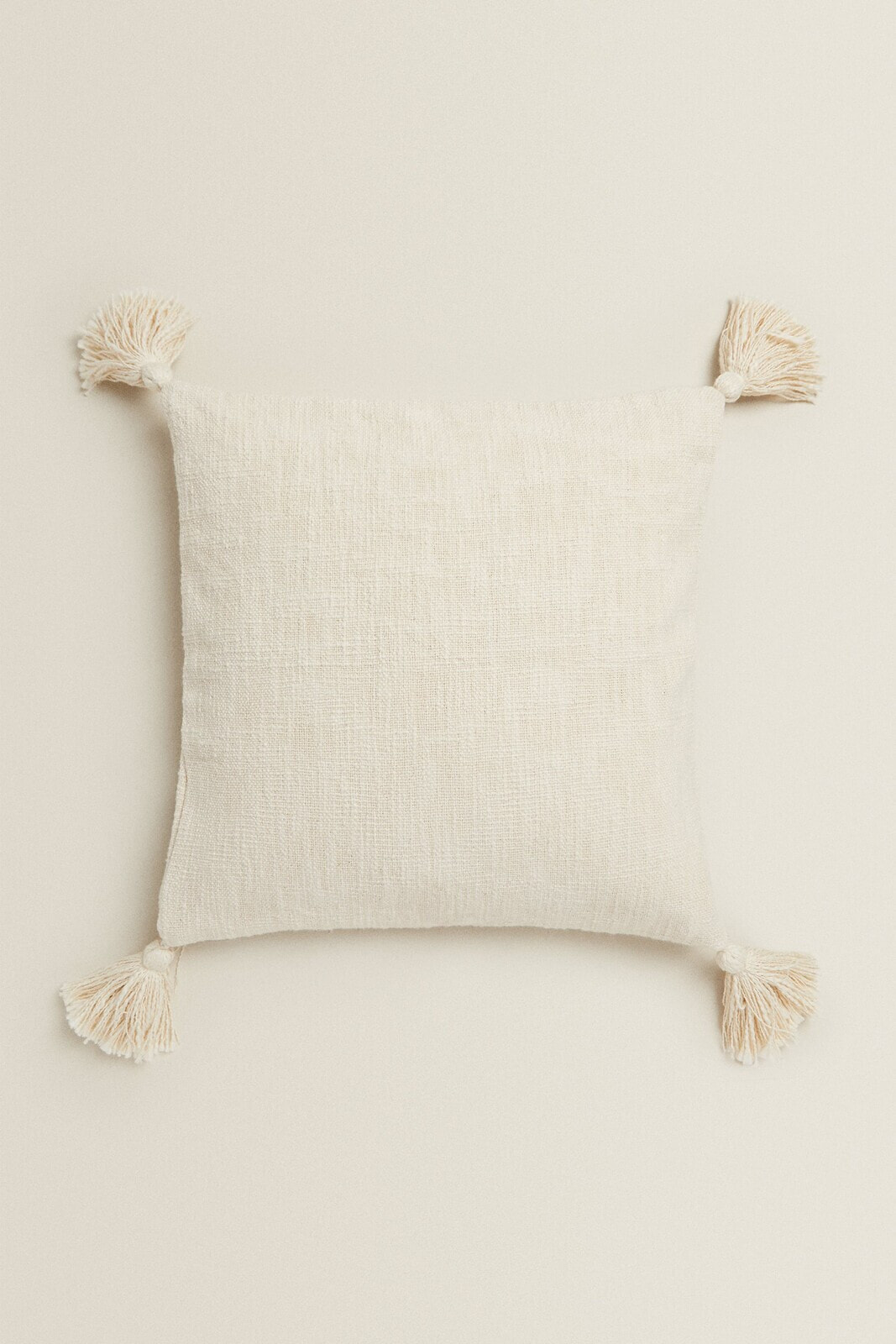 Tassel cushion cover