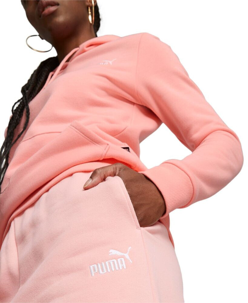 Women's Embroidered-Logo High-Waist Fleece Sweatpant Jogger PUMA Цвет:  Оранжевый; Размер: S купить от 5570 рублей в интернет-магазине MALL