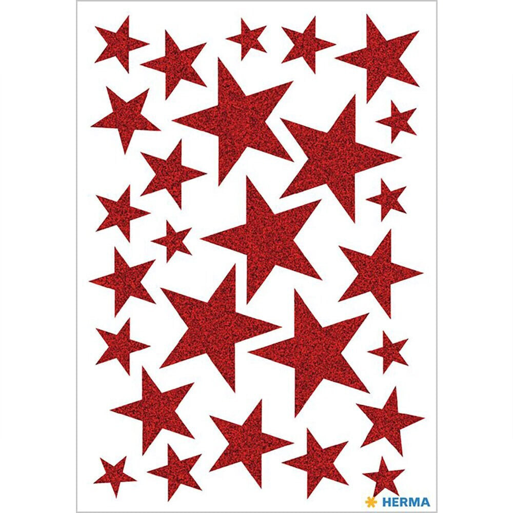 BANDAI Sticker Magic Stars Red. Glittery
