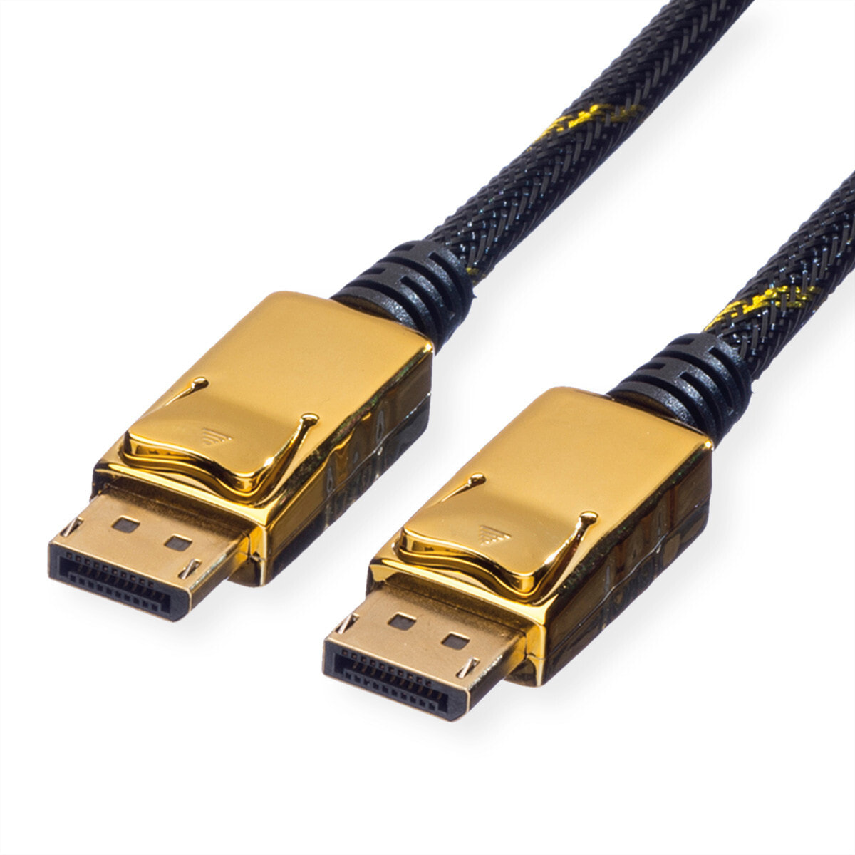 ROLINE 11.88.5644 DisplayPort кабель 1 m Черный, Золото