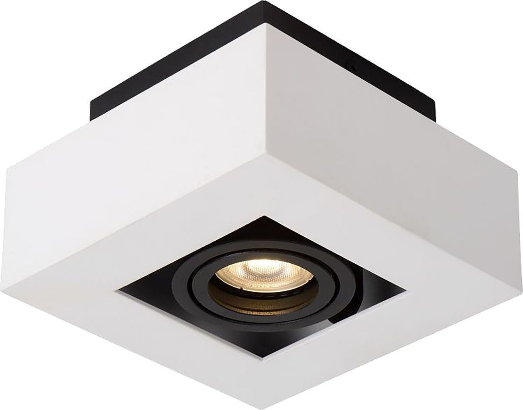 Потолочный светильник Lampa sufitowa Italux Oprawa natynkowa kostka biała Italux Casemiro IT8001S1-WH/BK
