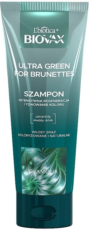 Haarshampoo - L'biotica Biovax Glamour Ultra Green for Brunettes