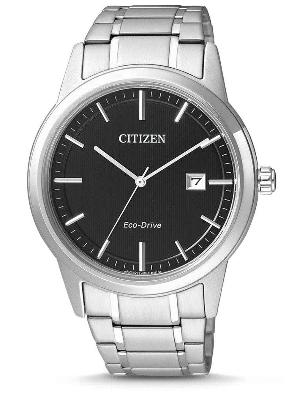 Мужские наручные часы с серебряным браслетом Citizen AW1231-58E Eco-Drive Mens 40mm 3ATM