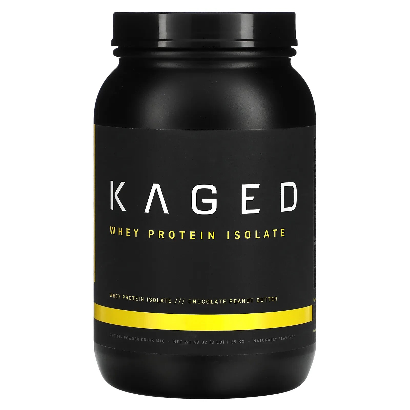 Kaged, Whey Protein Isolate, Chocolate Peanut Butter, 3 lb (1.35 kg)