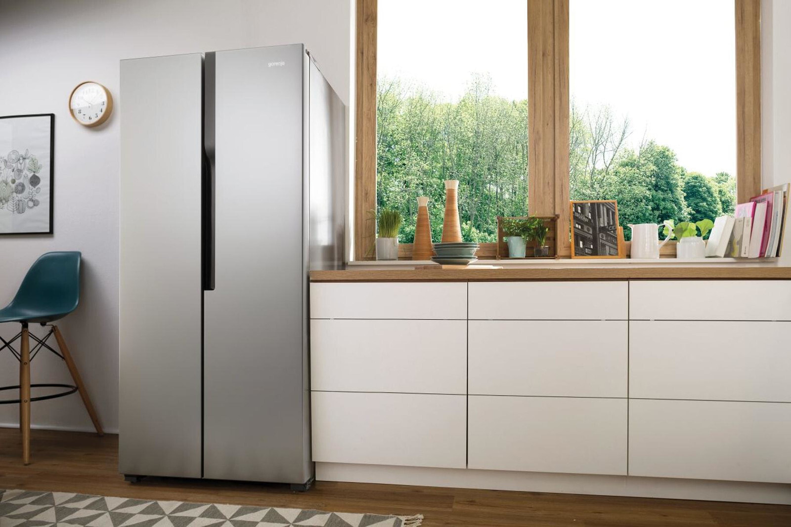 Gorenje NRS8182KX side-by-side холодильник Отдельно стоящий 428 L A++  Серебристый — купить недорого с доставкой, 339450