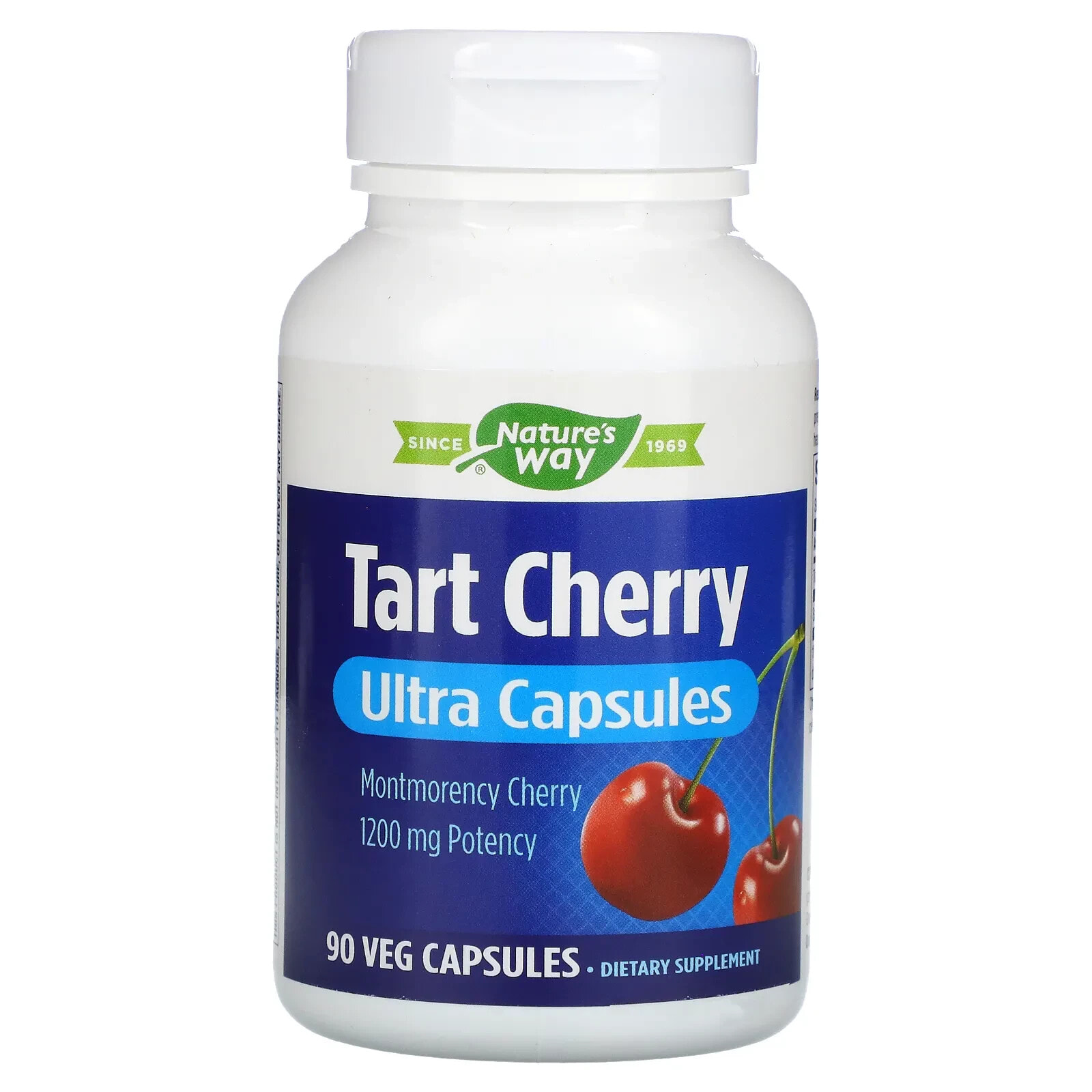 Натурес Вэй, Tart Cherry, ультракапсулы, 1200 мг, 90 растительных капсул