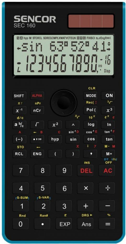 Scientific Sencor Calculator Black (SEC 160 BU)