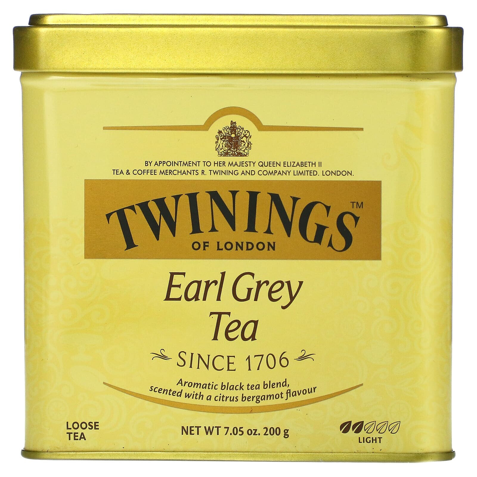 Твайнингс, Lady Grey, листовой чай, 100 г (3,5 унции)