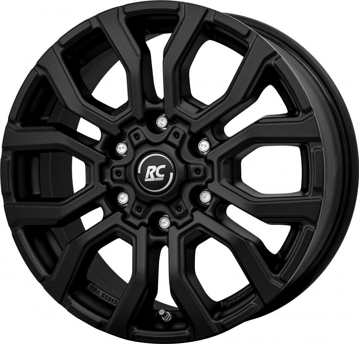 Колесный диск литой RC-Design RC35 satin-black matt-lackiert 7.5x17 ET25 - LK6/139.7 ML106.1