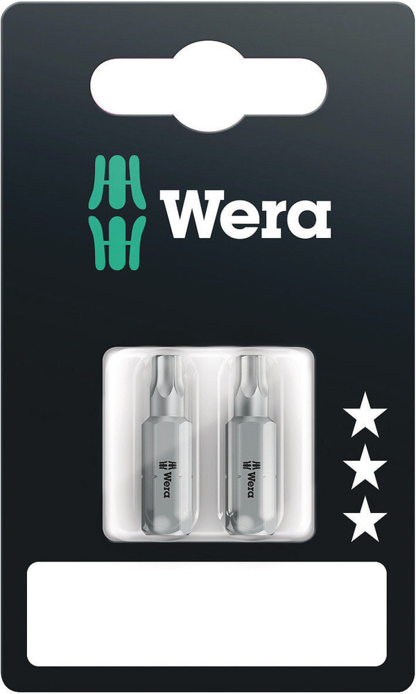 Держатель и бита Wera 05073063001 - TORX® BO Bits, TX 15 x 25 mm, 2-teilig