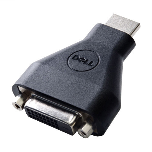 DELL 492-11681 кабельный разъем/переходник 19-pin HDMI-A M 24-pin DVI FM Черный