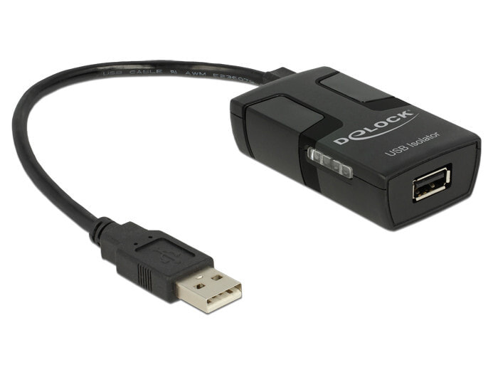 DeLOCK 62588 кабельный разъем/переходник USB 2.0 A USB 2.0 A, DC Черный